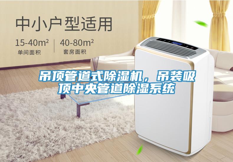 吊頂管道式杏仁视频APP成人官方污，吊裝吸頂中央管道除濕係統