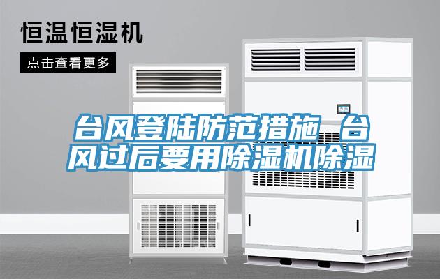 台風登陸防範措施 台風過後要用杏仁视频APP成人官方污除濕