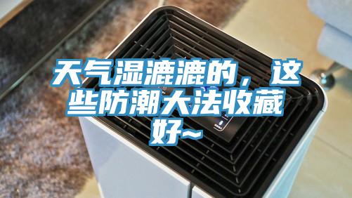 天氣濕漉漉的，這些防潮大法收藏好~