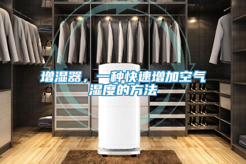 增濕器，一種快速增加空氣濕度的方法