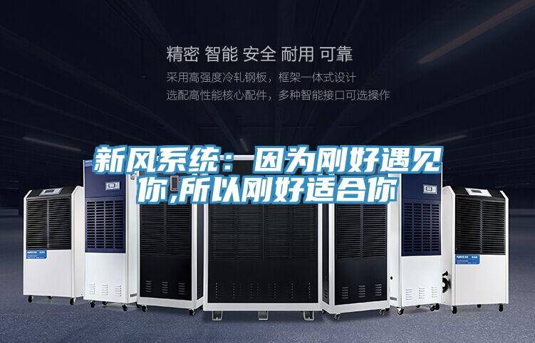 新風係統：因為剛好遇見你,所以剛好適合你