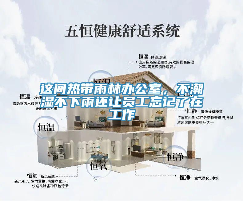 這間熱帶雨林辦公室，不潮濕不下雨還讓員工忘記了在工作