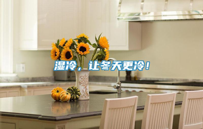 濕冷，讓冬天更冷！
