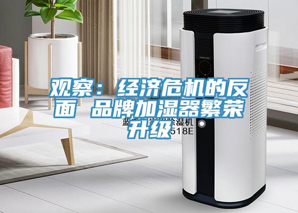 觀察：經濟危機的反麵 品牌加濕器繁榮升級