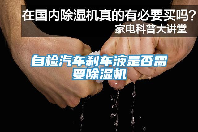 自檢汽車刹車液是否需要杏仁视频APP成人官方污