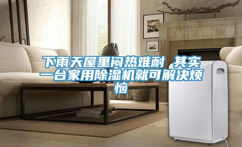 下雨天屋裏悶熱難耐 其實一台家用杏仁视频APP成人官方污就可解決煩惱