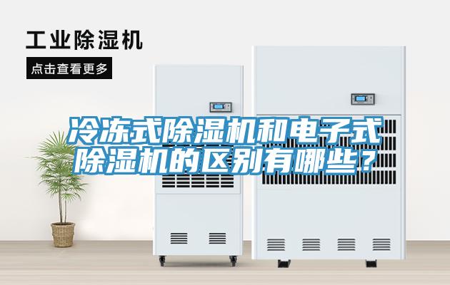 冷凍式杏仁视频APP成人官方污和電子式杏仁视频APP成人官方污的區別有哪些？