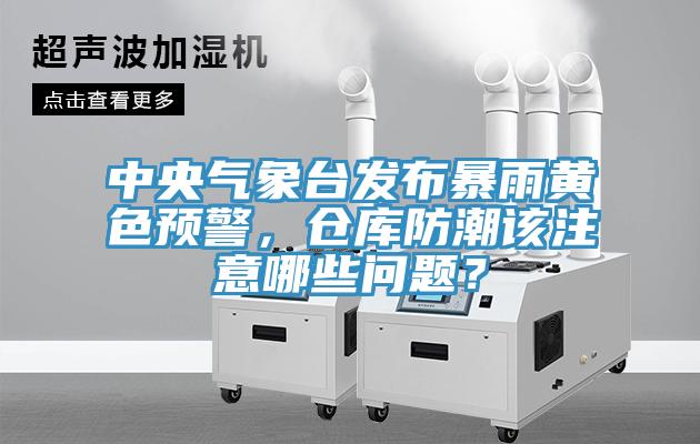 中央氣象台發布暴雨黃色預警，倉庫防潮該注意哪些問題？