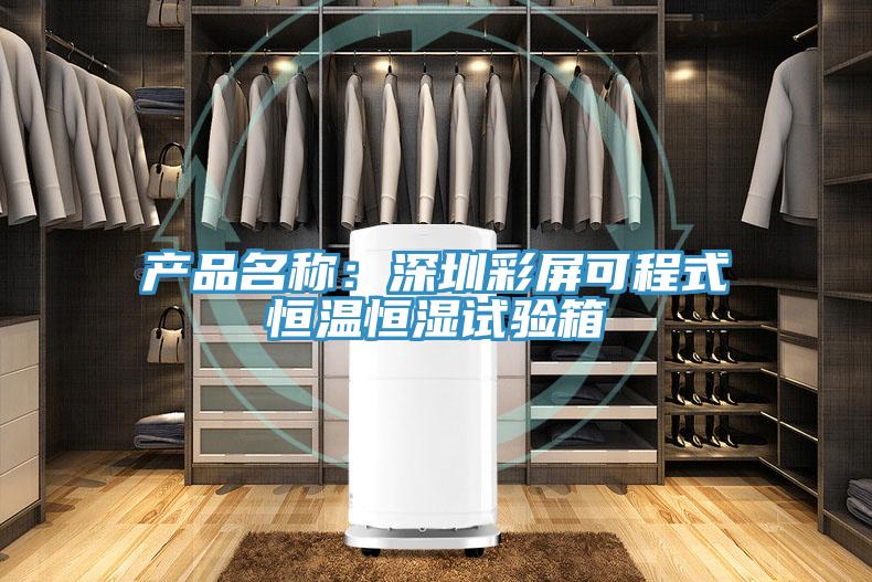 產品名稱：深圳彩屏可程式恒溫恒濕試驗箱