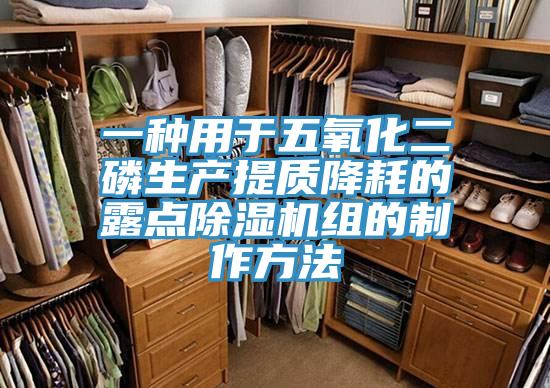 一種用於五氧化二磷生產提質降耗的露點杏仁视频APP成人官方污組的製作方法