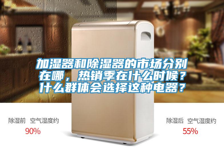 加濕器和除濕器的市場分別在哪，熱銷季在什麽時候？什麽群體會選擇這種電器？