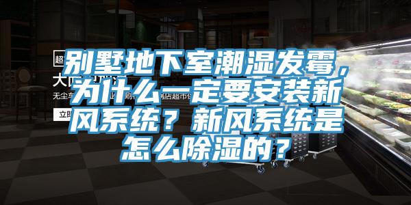 別墅地下室潮濕發黴，為什麽一定要安裝新風係統？新風係統是怎麽除濕的？