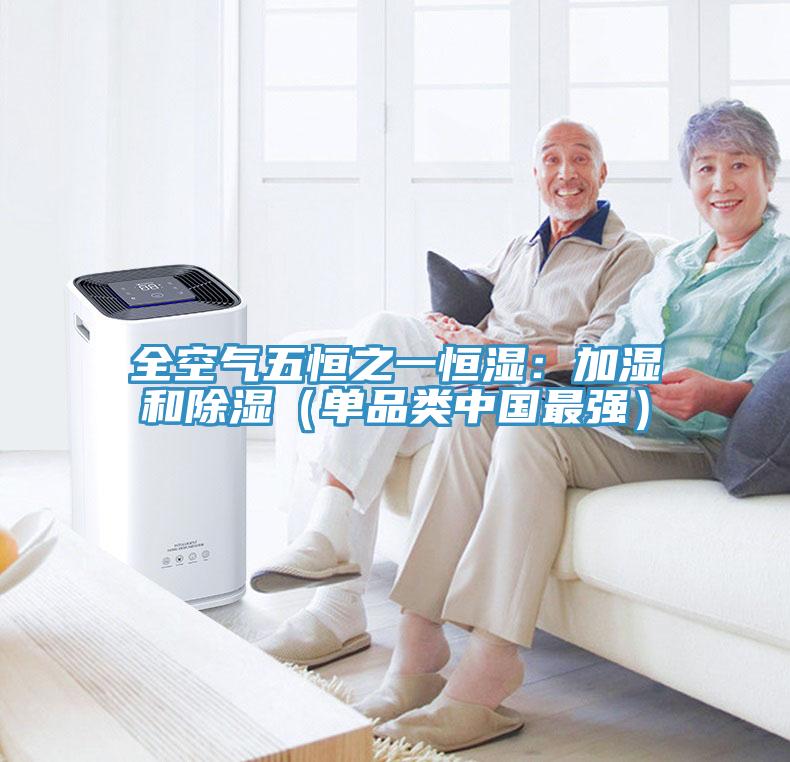 全空氣五恒之一恒濕：加濕和除濕（單品類中國最強）