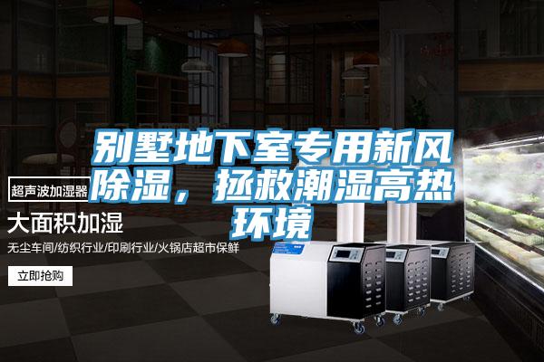 別墅地下室專用新風除濕，拯救潮濕高熱環境