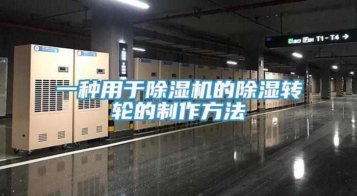 一種用於杏仁视频APP成人官方污的除濕轉輪的製作方法