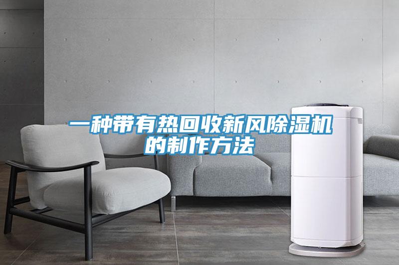 一種帶有熱回收新風杏仁视频APP成人官方污的製作方法