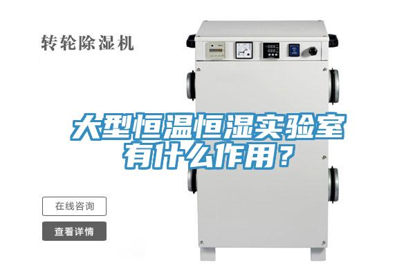 大型恒溫恒濕實驗室有什麽作用？
