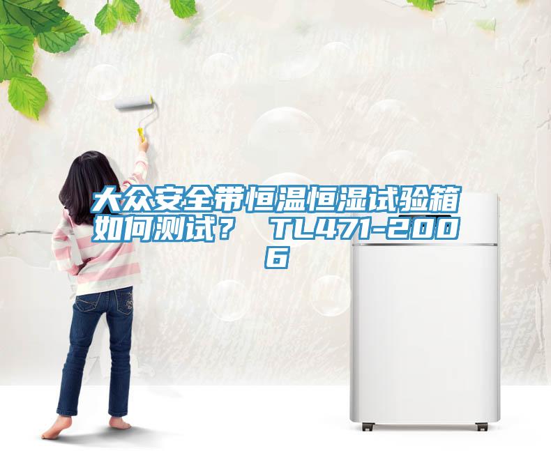 大眾安全帶恒溫恒濕試驗箱如何測試？ TL471-2006