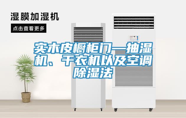 實木皮櫥櫃門—抽濕機、幹衣機以及空調除濕法