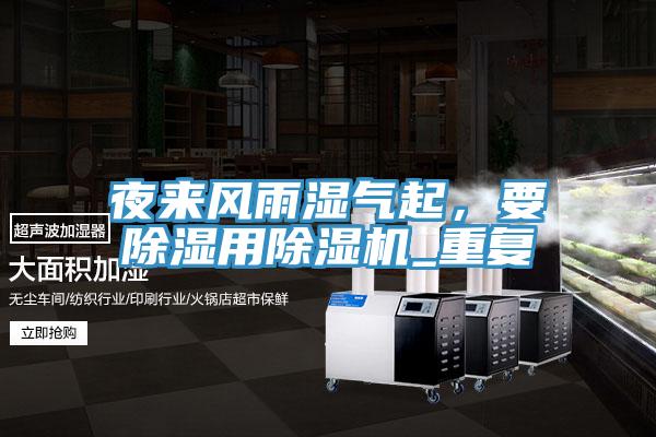夜來風雨濕氣起，要除濕用杏仁视频APP成人官方污_重複