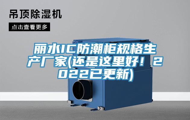 麗水IC防潮櫃規格生產廠家(還是這裏好！2022已更新)