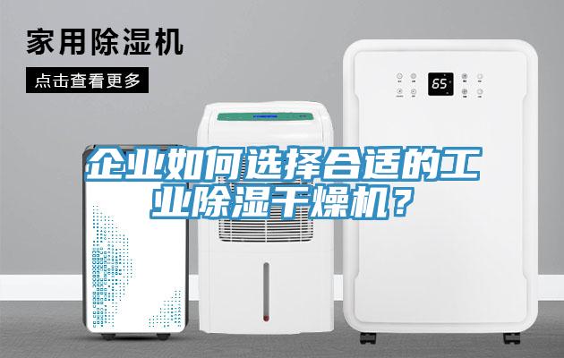 企業如何選擇合適的工業除濕幹燥機？