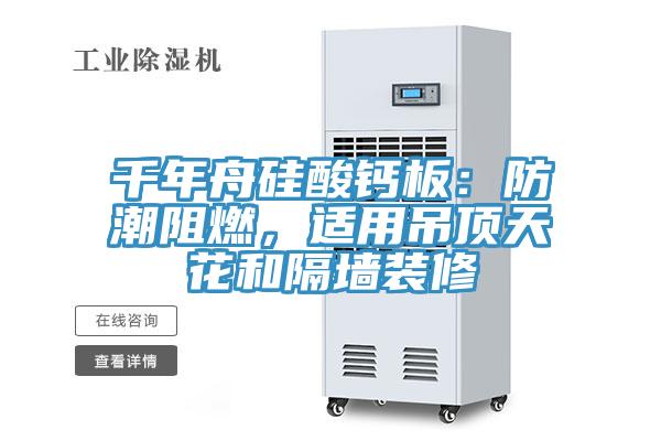 千年舟矽酸鈣板：防潮阻燃，適用吊頂天花和隔牆裝修
