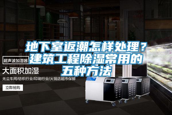 地下室返潮怎樣處理？建築工程除濕常用的五種方法
