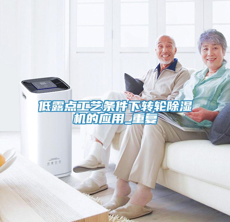 低露點工藝條件下轉輪杏仁视频APP成人官方污的應用_重複