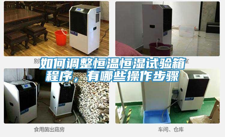 如何調整恒溫恒濕試驗箱程序，有哪些操作步驟
