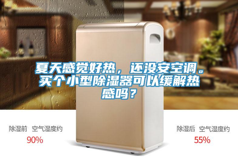 夏天感覺好熱，還沒安空調。買個小型除濕器可以緩解熱感嗎？