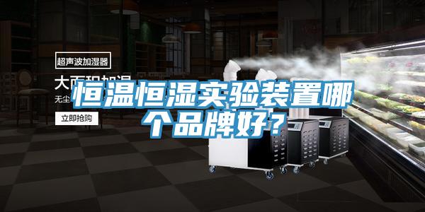 恒溫恒濕實驗裝置哪個品牌好？
