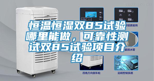 恒溫恒濕雙85試驗哪裏能做，可靠性測試雙85試驗項目介紹