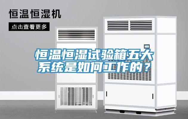 恒溫恒濕試驗箱五大係統是如何工作的？