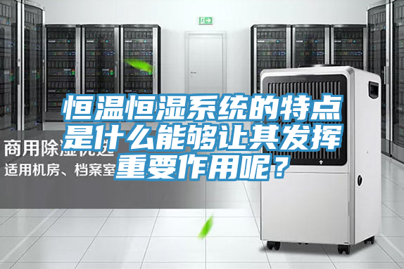 恒溫恒濕係統的特點是什麽能夠讓其發揮重要作用呢？