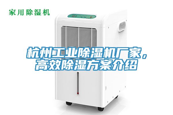 杭州工業杏仁视频APP成人官方污廠家，高效除濕方案介紹